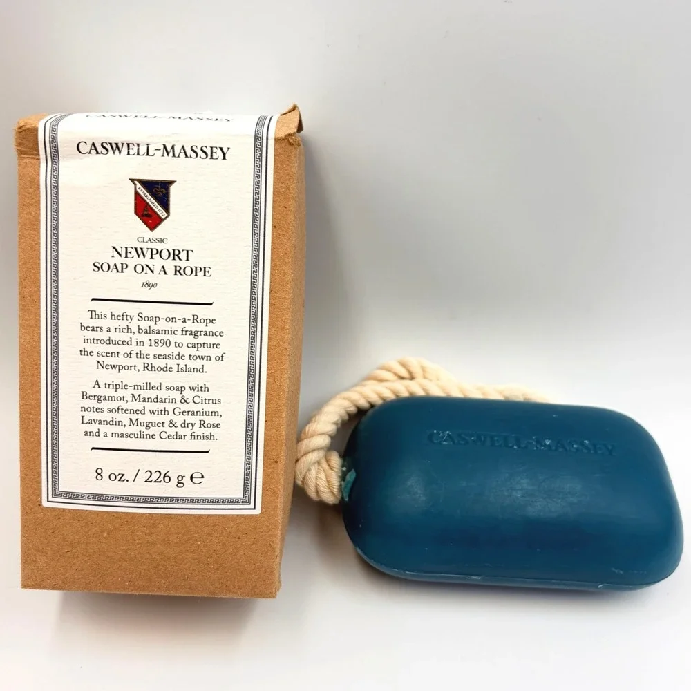 Caswell-Massey Heritage Newport Soap-On-A-Rope 8oz USA New Open Box